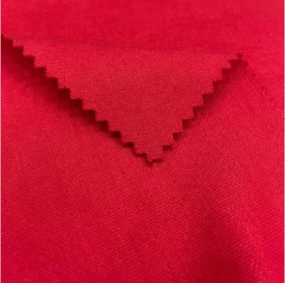 Vải Interlock 100% Polyester xơ cắt ngắn (PE)