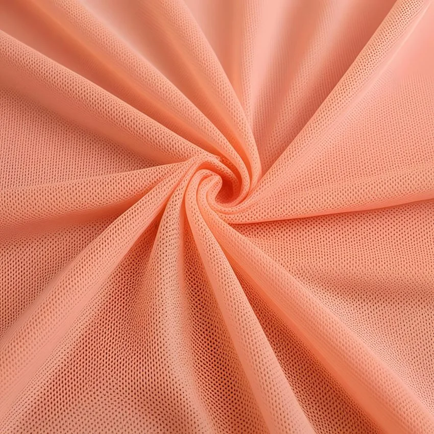 Vải Lưới Peach 100% Polyester (Mặt Trơn)